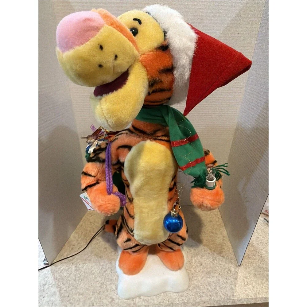 Vintage Telco Motionette Disney Tigger Christmas Figure - Light Works, Read